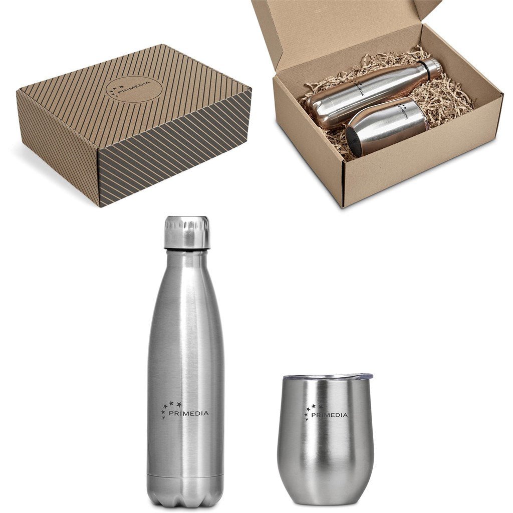 Serendipio Sheridisc Drinkware Gift Set for Hot or Cold Beverages - Brand your company Logo! Get a quote - Promo Lingo
