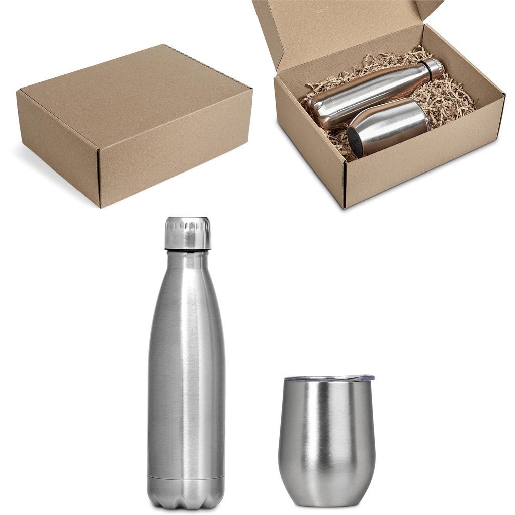 Serendipio Sheridisc Drinkware Gift Set for Hot or Cold Beverages - Brand your company Logo! Get a quote - Promo Lingo
