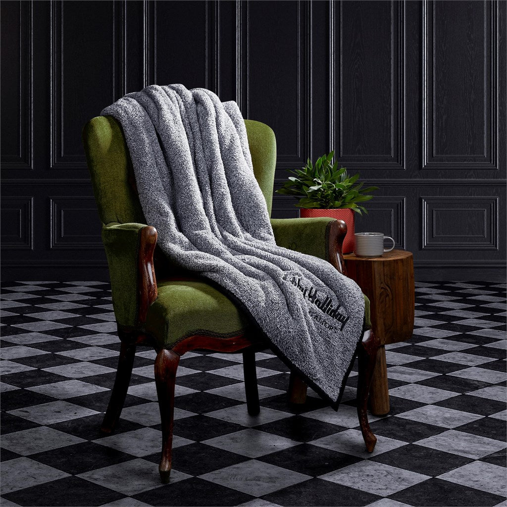 Serendipio Tranquil Sherpa Fleece Blanket for Ultimate Comfort - Brand your company Logo! Get a quote - Promo Lingo