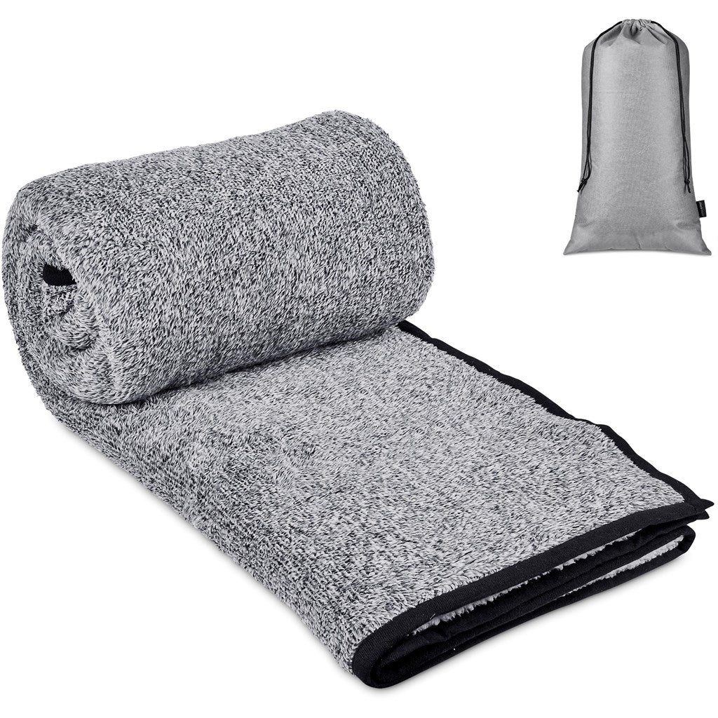 Serendipio Tranquil Sherpa Fleece Blanket for Ultimate Comfort - Brand your company Logo! Get a quote - Promo Lingo