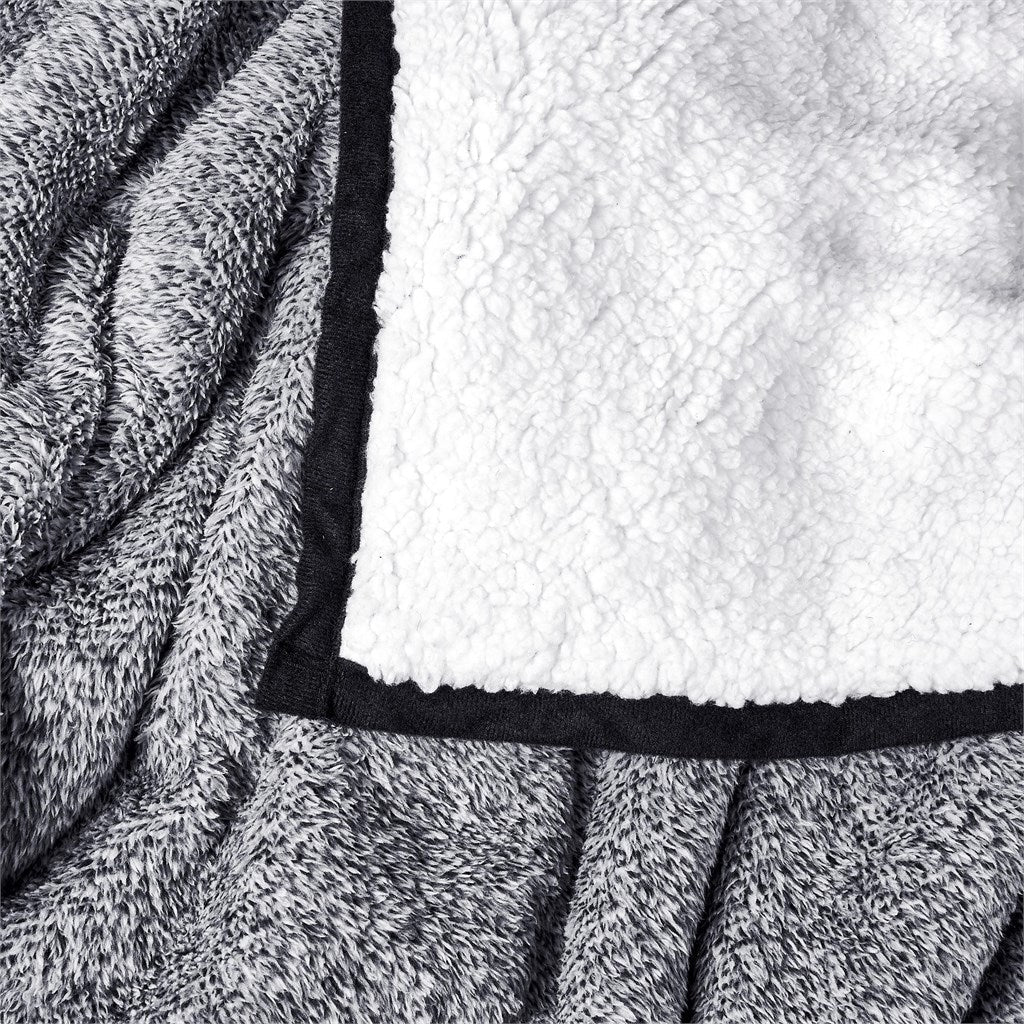 Serendipio Tranquil Sherpa Fleece Blanket for Ultimate Comfort - Brand your company Logo! Get a quote - Promo Lingo