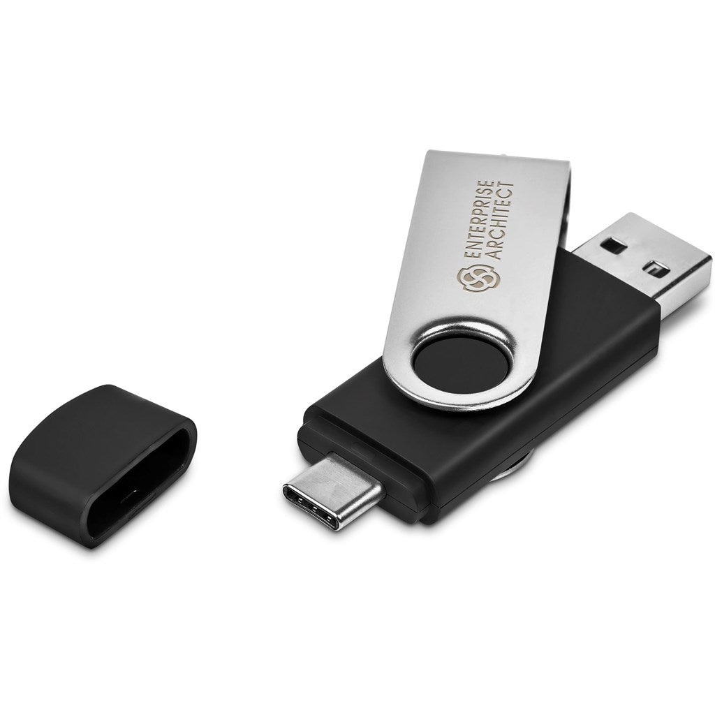 Shuffle Glint Flash Drive – 32GB - Silver - Brand your company Logo! Get a quote - Promo Lingo