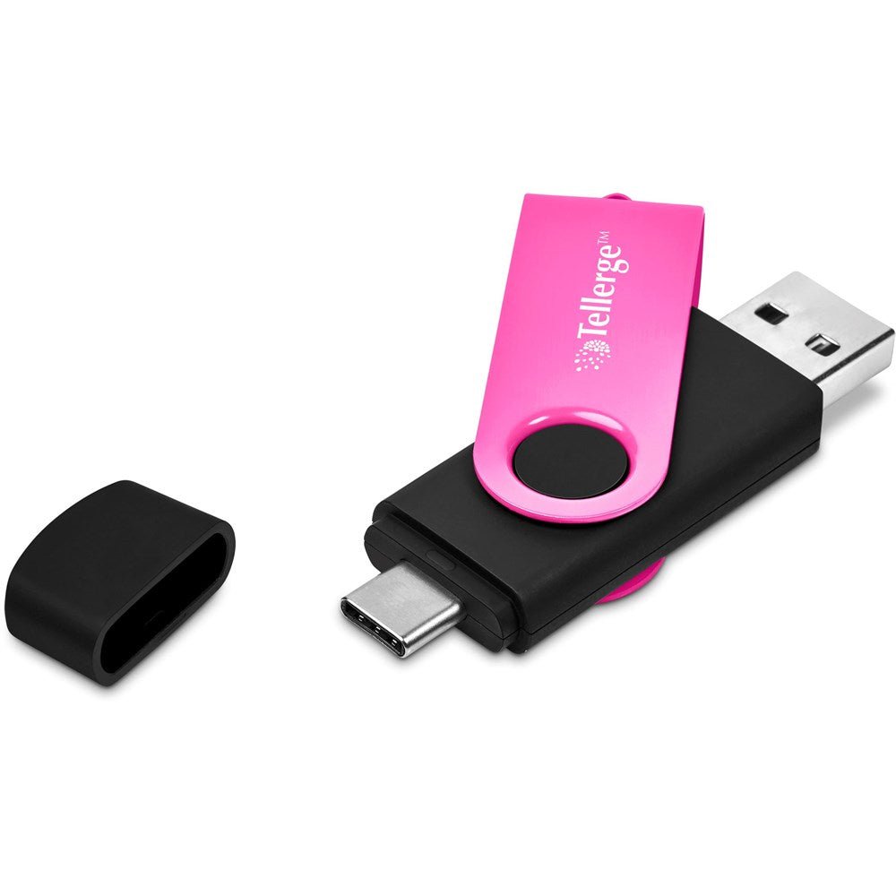 Shuffle Gyro Black Flash Drive – 8GB - Brand your company Logo! Get a quote - Promo Lingo