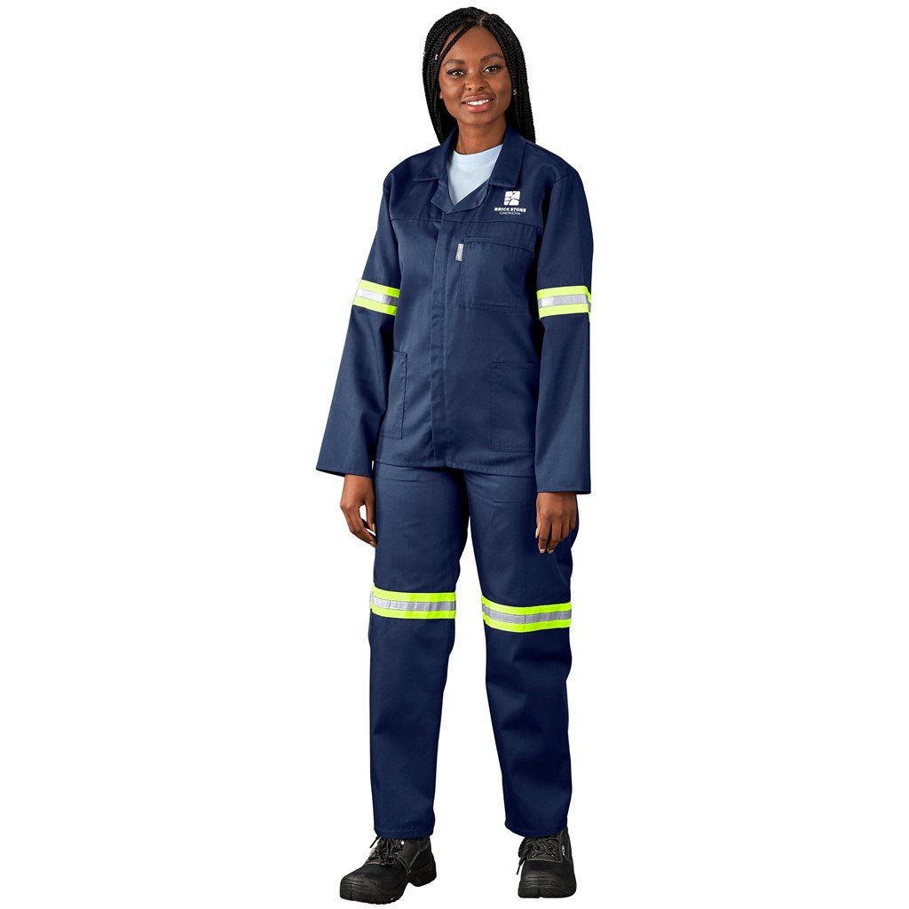 Site Premium Polycotton Jacket - Reflective Arms - Yellow Tape - Brand your company Logo! Get a quote - Promo Lingo