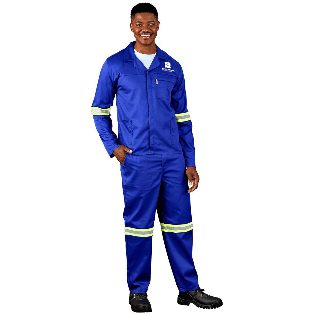 Site Premium Polycotton Jacket - Reflective Arms - Yellow Tape - Brand your company Logo! Get a quote - Promo Lingo