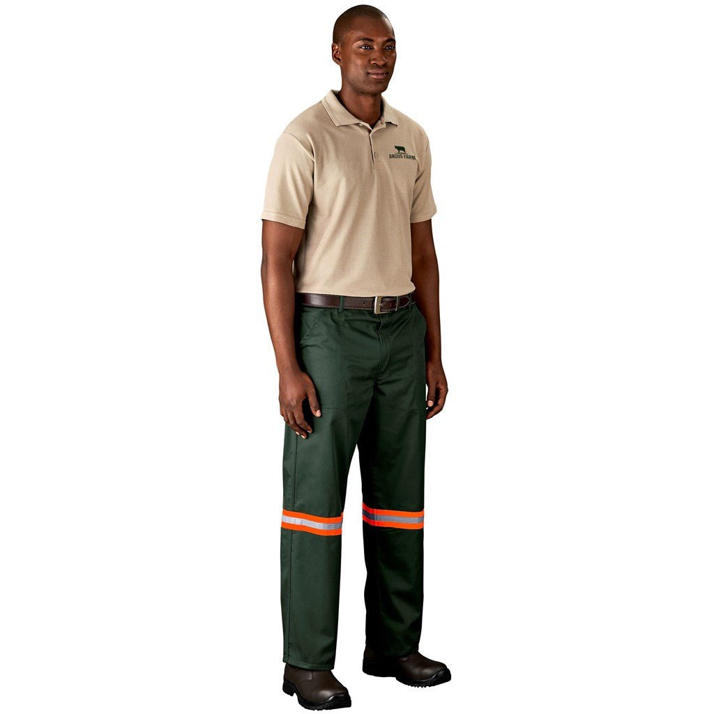 Site Premium Polycotton Pants - Reflective Legs - Orange Tape - Brand your company Logo! Get a quote - Promo Lingo