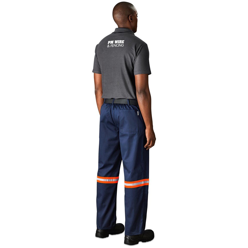 Site Premium Polycotton Pants - Reflective Legs - Orange Tape - Brand your company Logo! Get a quote - Promo Lingo