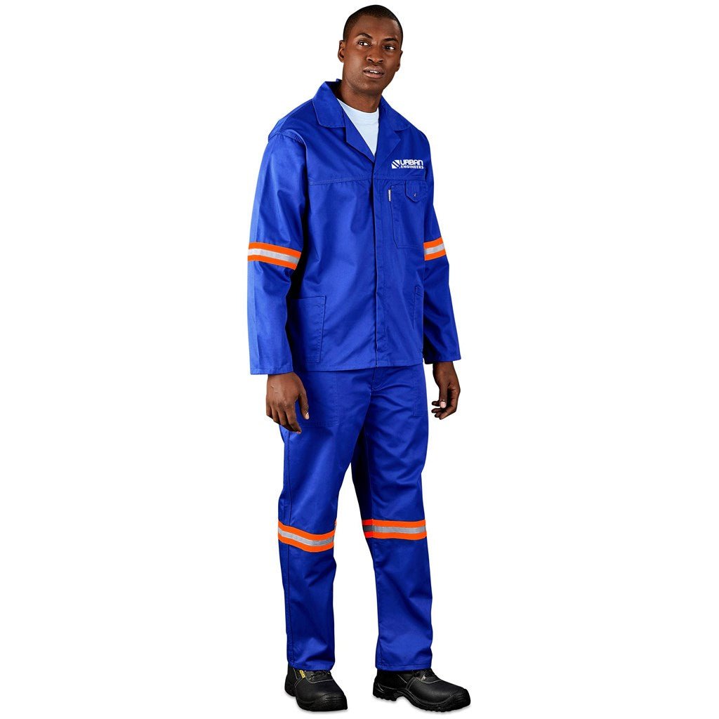 Site Premium Polycotton Pants - Reflective Legs - Orange Tape - Brand your company Logo! Get a quote - Promo Lingo