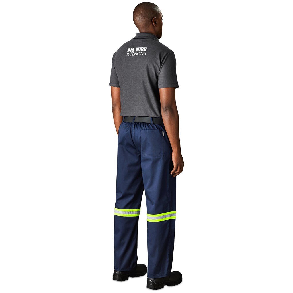 Site Premium Polycotton Pants - Reflective Legs - Yellow Tape - Brand your company Logo! Get a quote - Promo Lingo