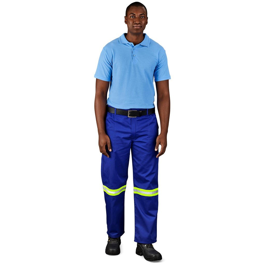Site Premium Polycotton Pants - Reflective Legs - Yellow Tape - Brand your company Logo! Get a quote - Promo Lingo