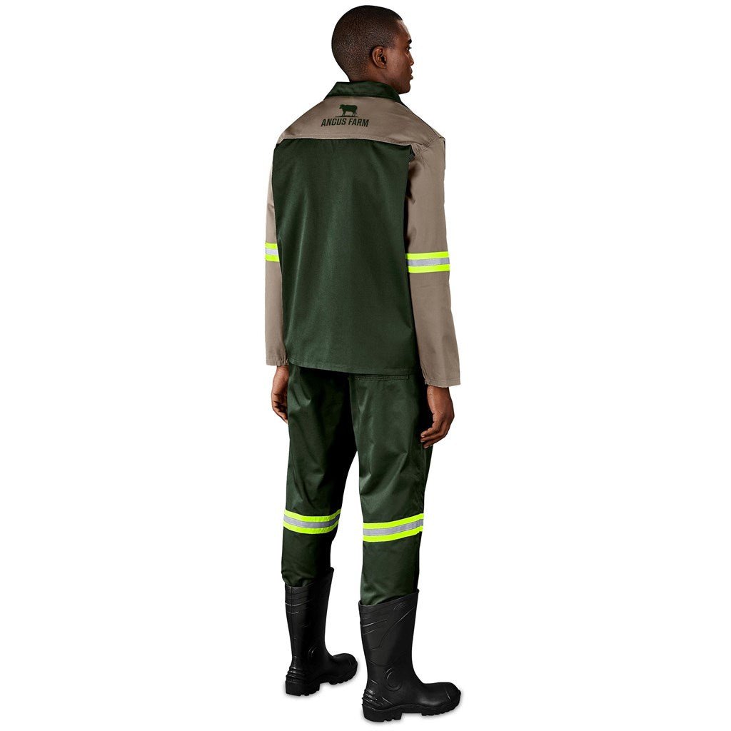 Site Premium Two - Tone Polycotton Jacket - Reflective Arms - Yellow Tape - Brand your company Logo! Get a quote - Promo Lingo
