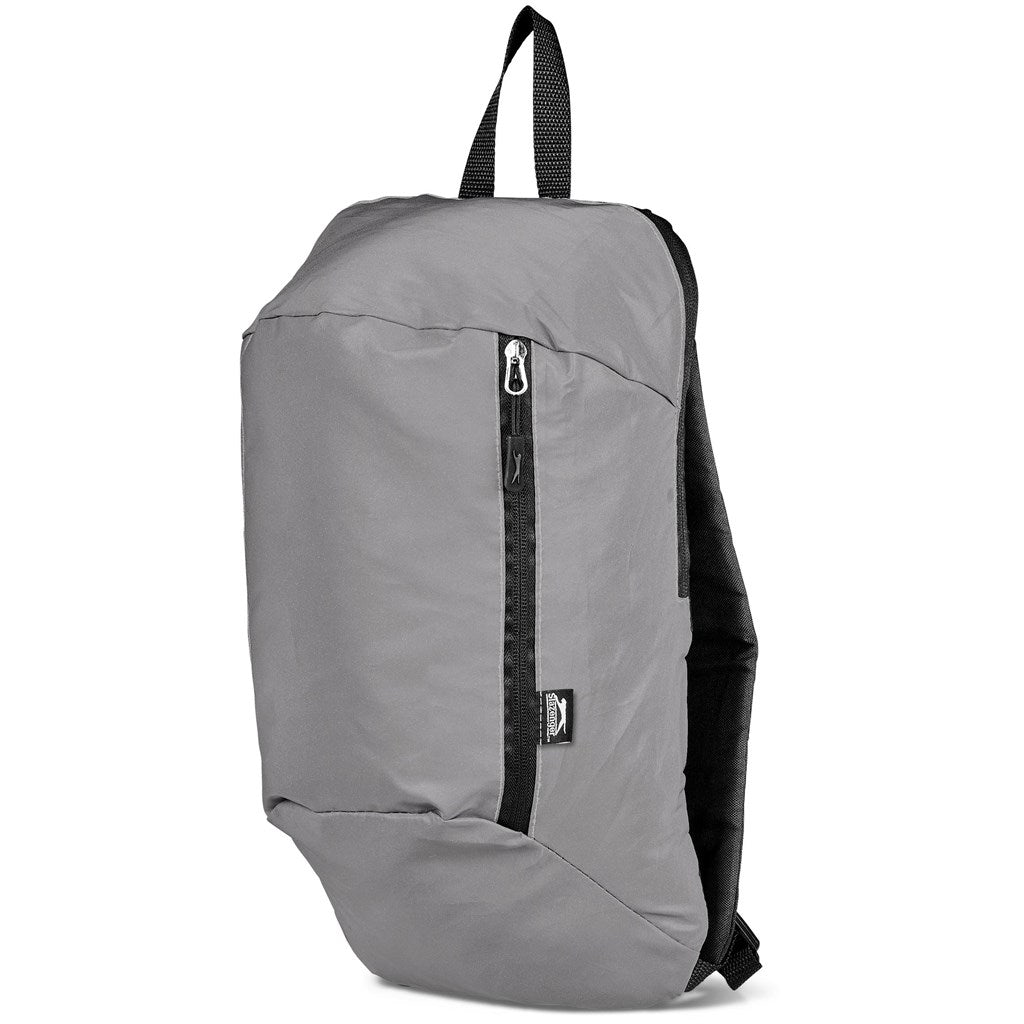 Slazenger Olympia Reflective Backpack for Safe Adventures - Brand your company Logo! Get a quote - Promo Lingo