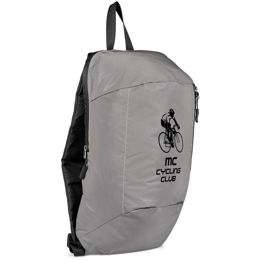 Slazenger Olympia Reflective Backpack for Safe Adventures - Brand your company Logo! Get a quote - Promo Lingo