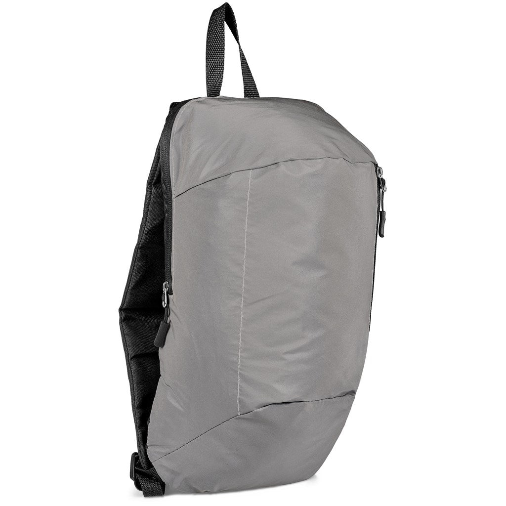 Slazenger Olympia Reflective Backpack for Safe Adventures - Brand your company Logo! Get a quote - Promo Lingo