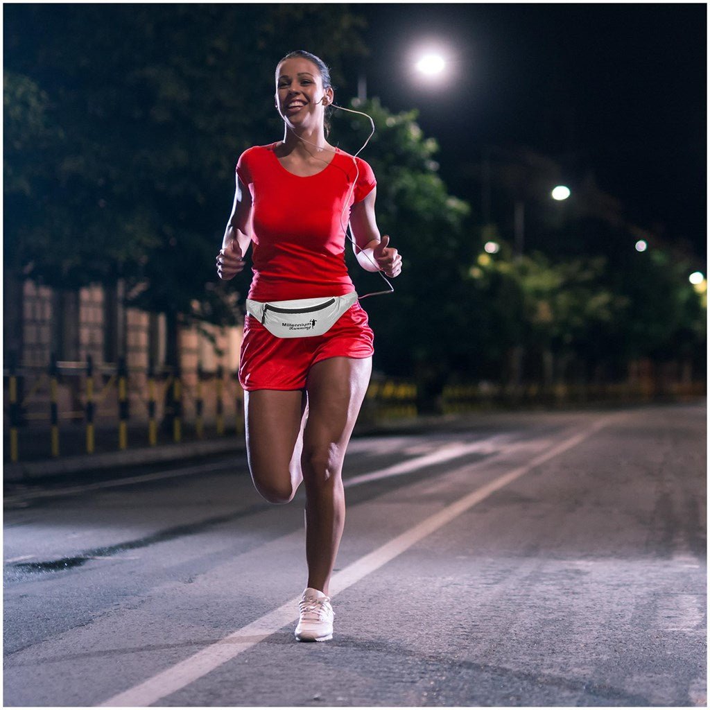 Slazenger Olympia Reflective Waist Bag for Safety and Style - Brand your company Logo! Get a quote - Promo Lingo