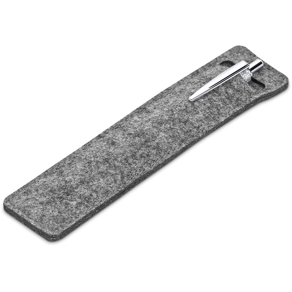 Sparkle Ball Pen In Felt Pouch - Brand your company Logo! Get a quote - Promo Lingo
