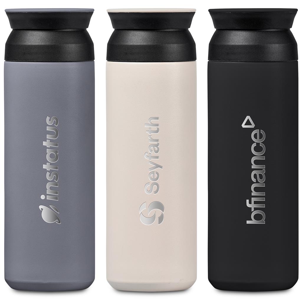 Stylish Alex Varga Atria Stainless Steel Vacuum Water Bottle - 480ml - Brand your company Logo! Get a quote - Promo Lingo