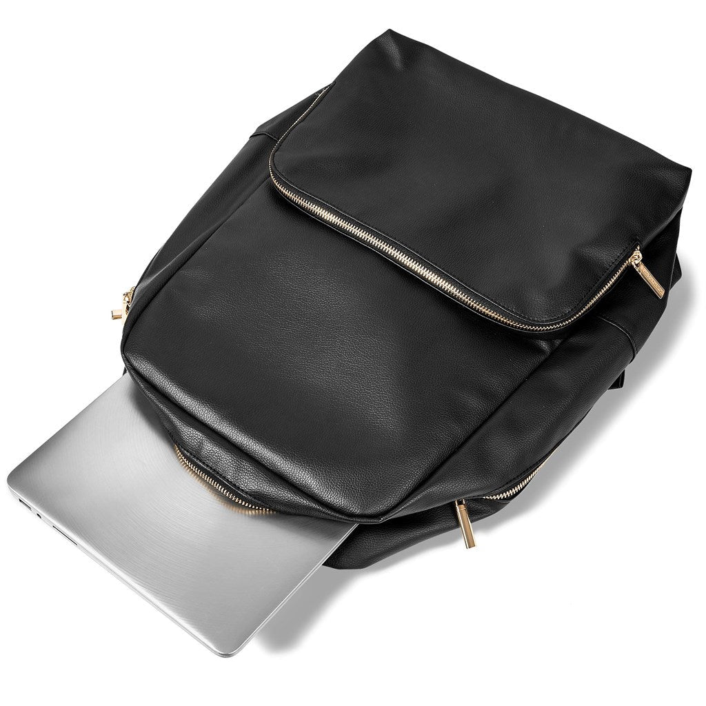 Stylish Alex Varga Onassis Laptop Backpack for Work & Play - Brand your company Logo! Get a quote - Promo Lingo