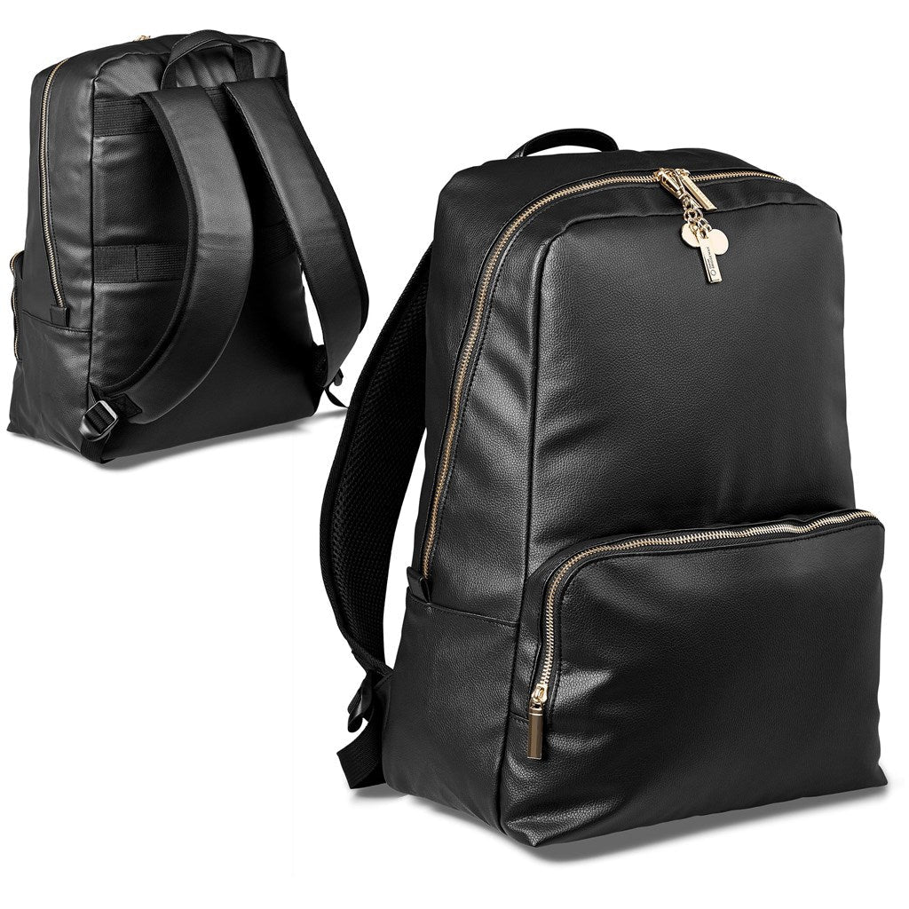 Stylish Alex Varga Onassis Laptop Backpack for Work & Play - Brand your company Logo! Get a quote - Promo Lingo