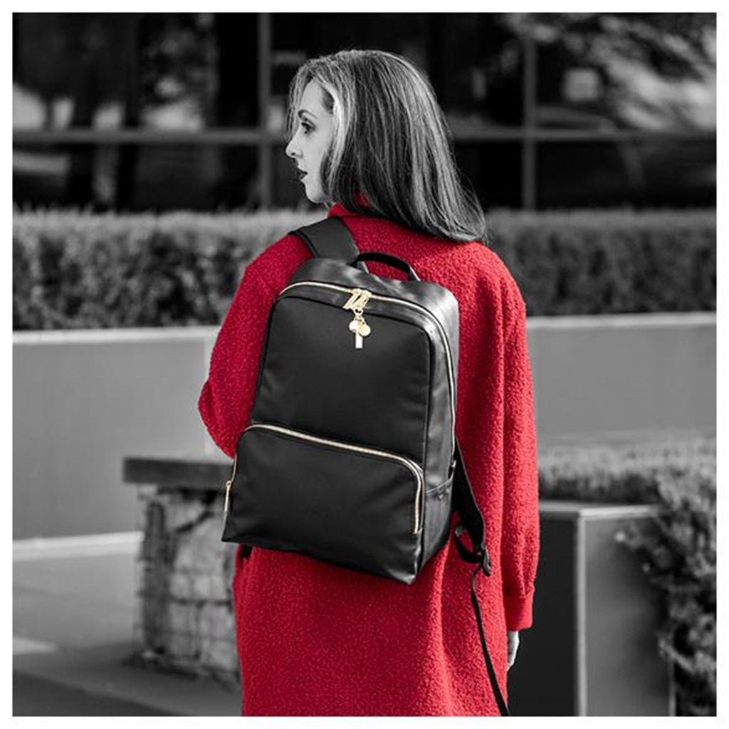 Stylish Alex Varga Onassis Laptop Backpack for Work & Play - Brand your company Logo! Get a quote - Promo Lingo