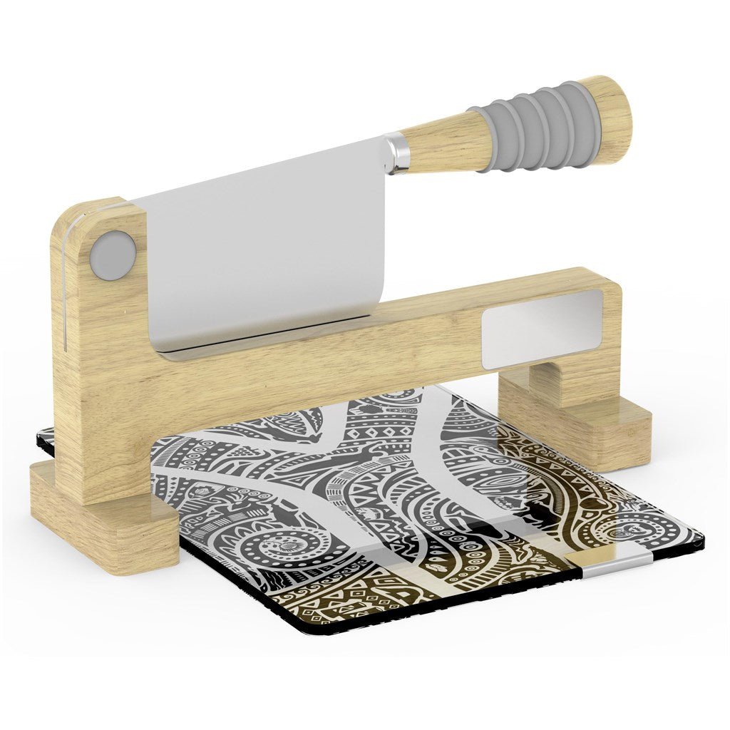 Stylish Andy Cartwright "The Chopping Block" Biltong Slicer - Brand your company Logo! Get a quote - Promo Lingo