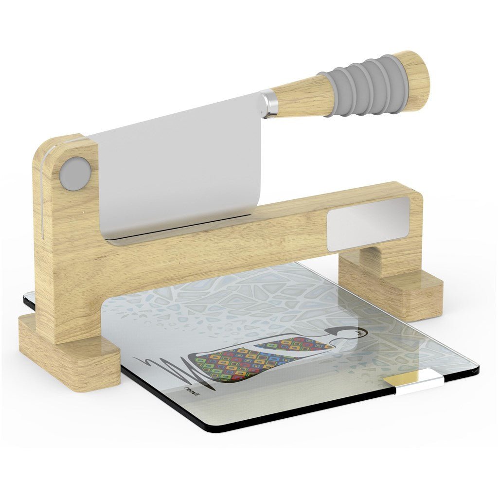 Stylish Andy Cartwright "The Chopping Block" Biltong Slicer - Brand your company Logo! Get a quote - Promo Lingo