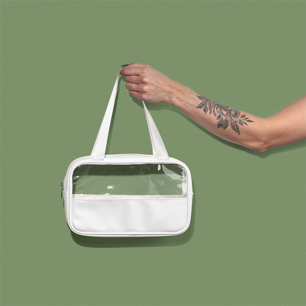Stylish Eva & Elm Chanelle Midi Toiletry & Cosmetic Bag - Brand your company Logo! Get a quote - Promo Lingo