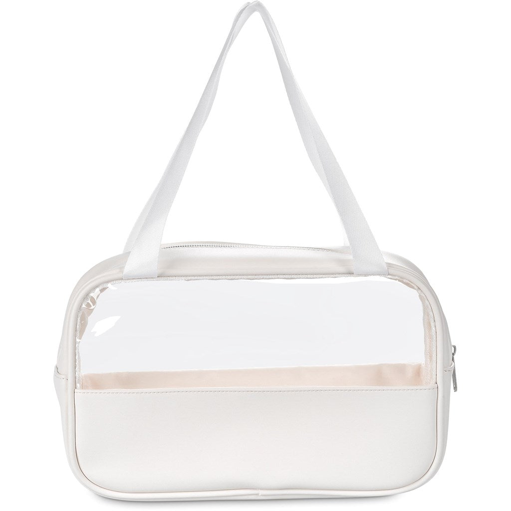 Stylish Eva & Elm Chanelle Midi Toiletry & Cosmetic Bag - Brand your company Logo! Get a quote - Promo Lingo