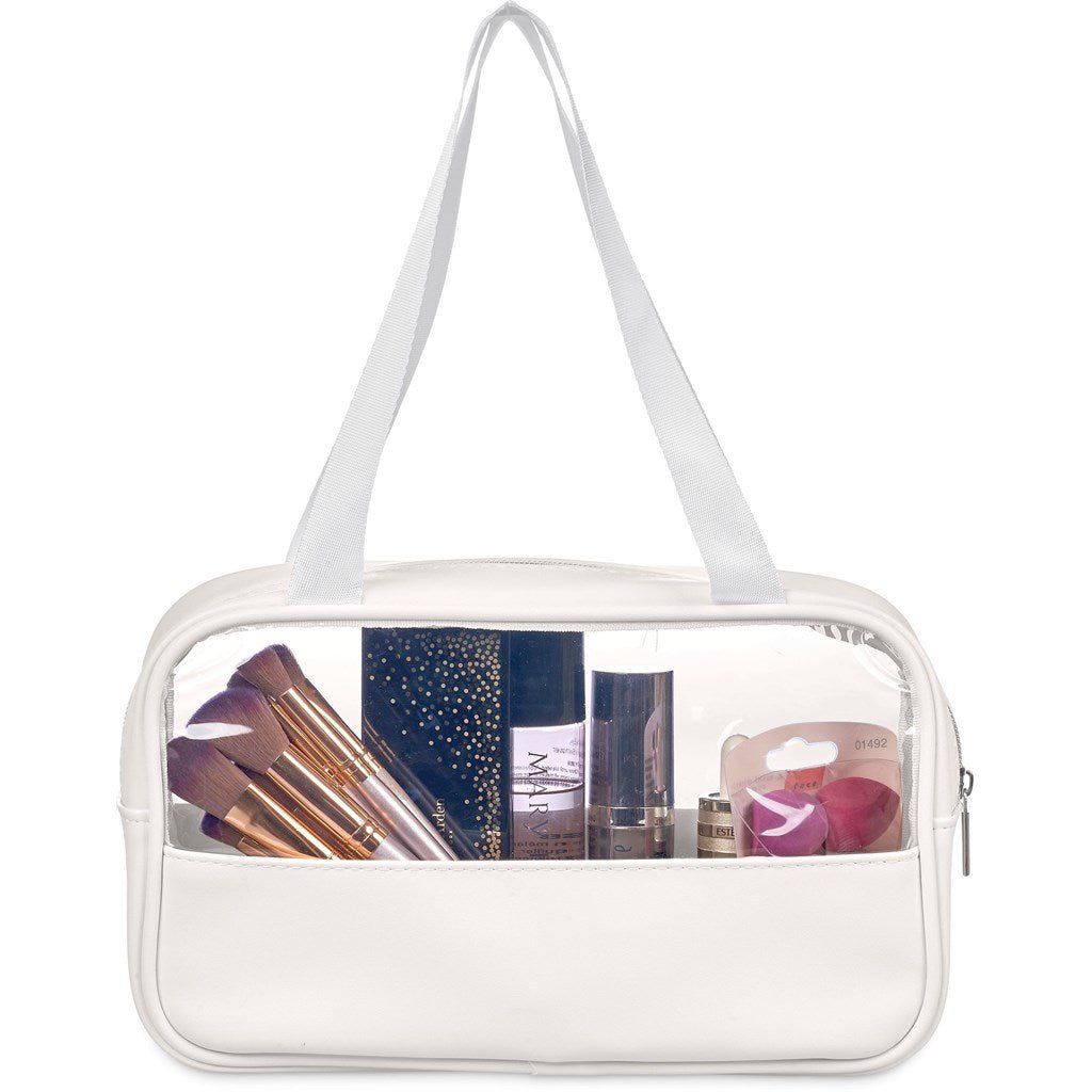 Stylish Eva & Elm Chanelle Midi Toiletry & Cosmetic Bag - Brand your company Logo! Get a quote - Promo Lingo