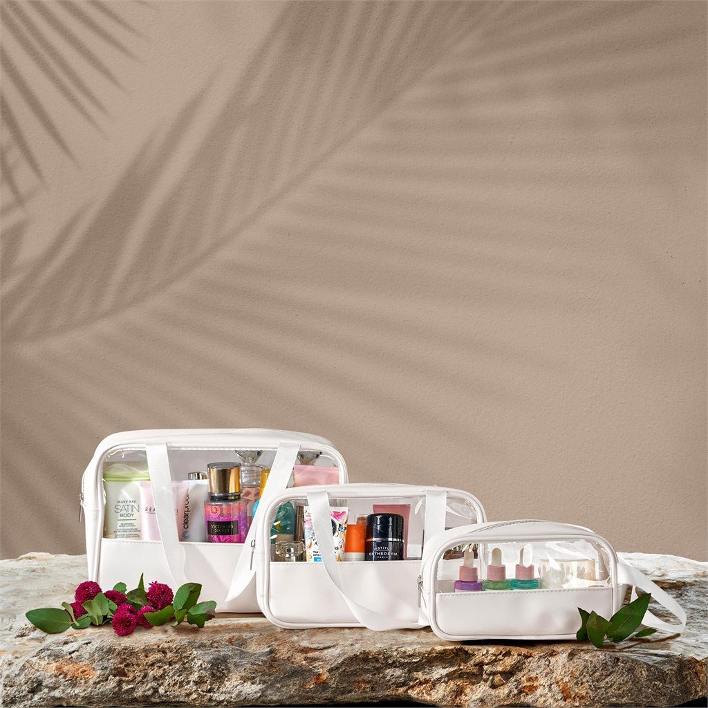 Stylish Eva & Elm Chanelle Midi Toiletry & Cosmetic Bag - Brand your company Logo! Get a quote - Promo Lingo