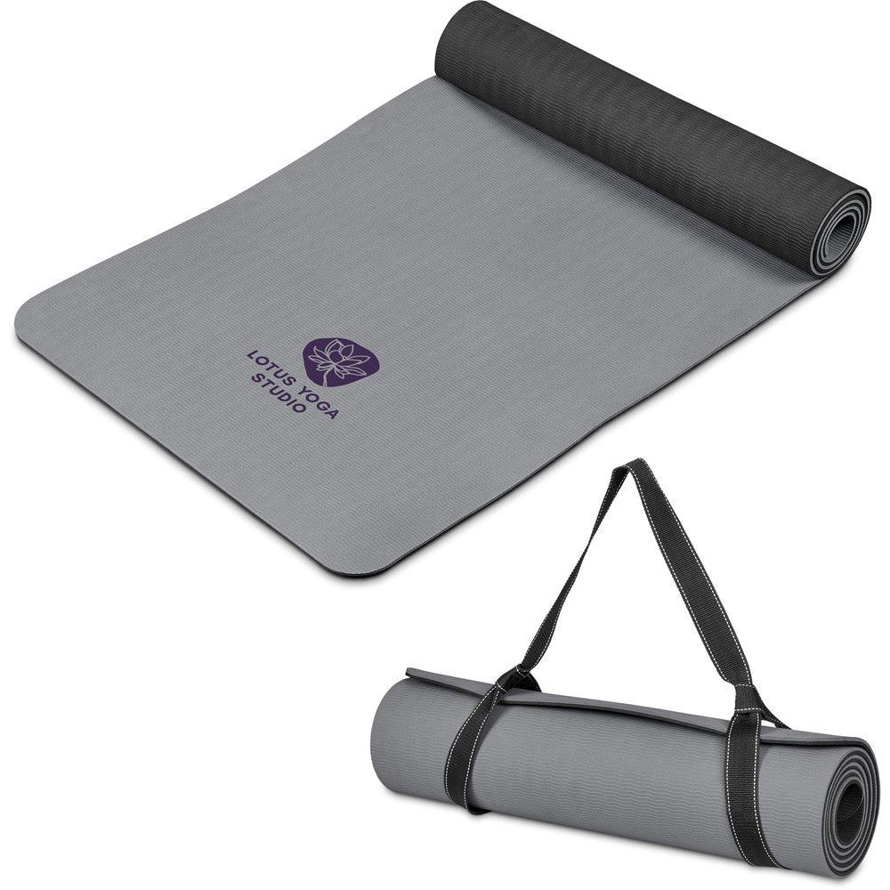 Stylish Eva & Elm Eclipse Two Tone Exercise Mat for Comfort - Brand your company Logo! Get a quote - Promo Lingo