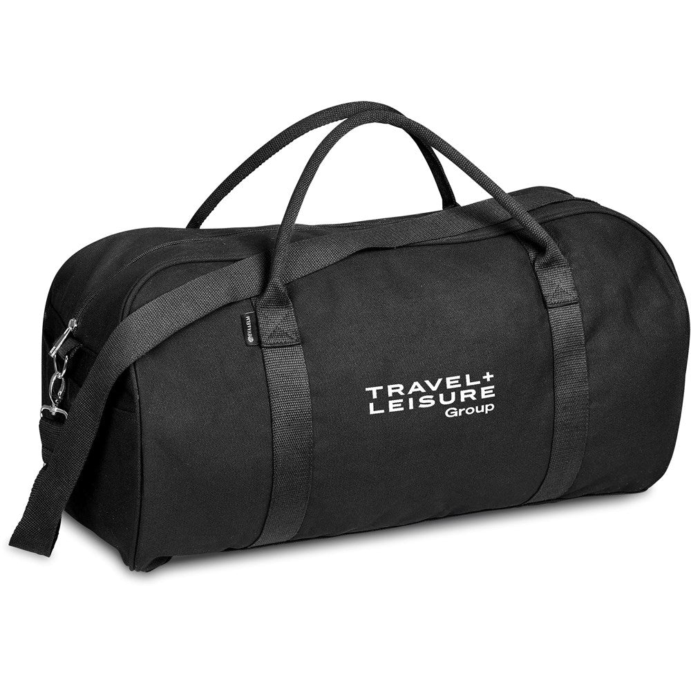 Stylish Eva & Elm Voyager Canvas Sports Bag for Adventures - Brand your company Logo! Get a quote - Promo Lingo