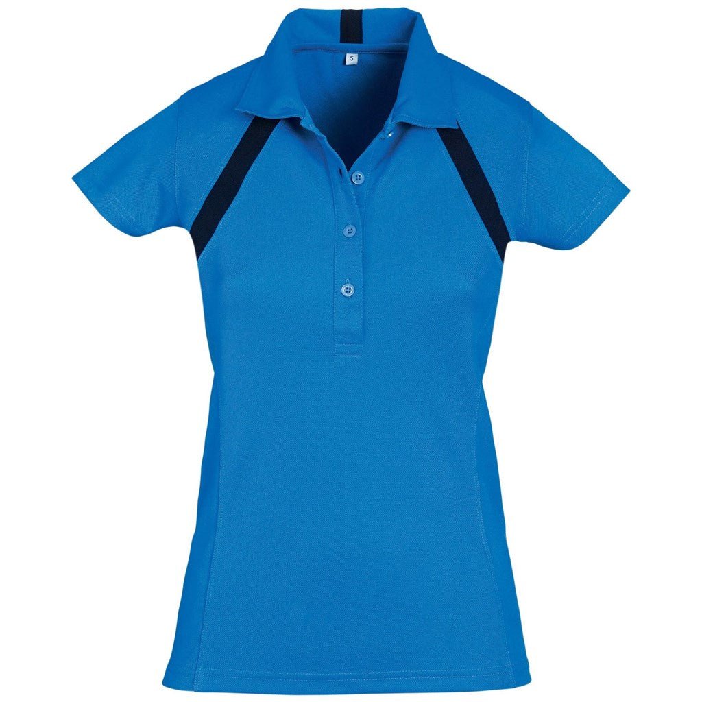 Stylish Ladies Jebel Golf Shirt - Blue for Ultimate Comfort - Brand your company Logo! Get a quote - Promo Lingo