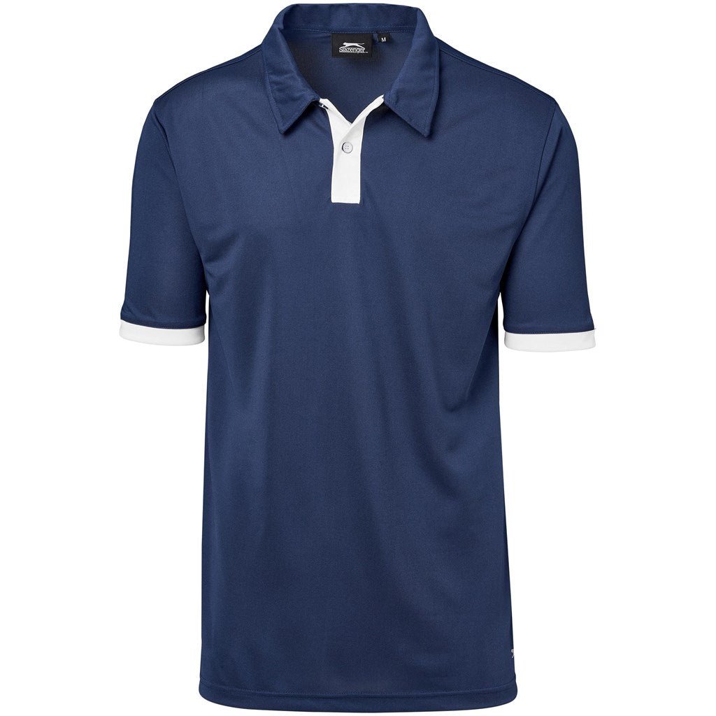 Stylish Mens Contest Golf Shirt - Navy for Comfort and Performance - Brand your company Logo! Get a quote - Promo Lingo