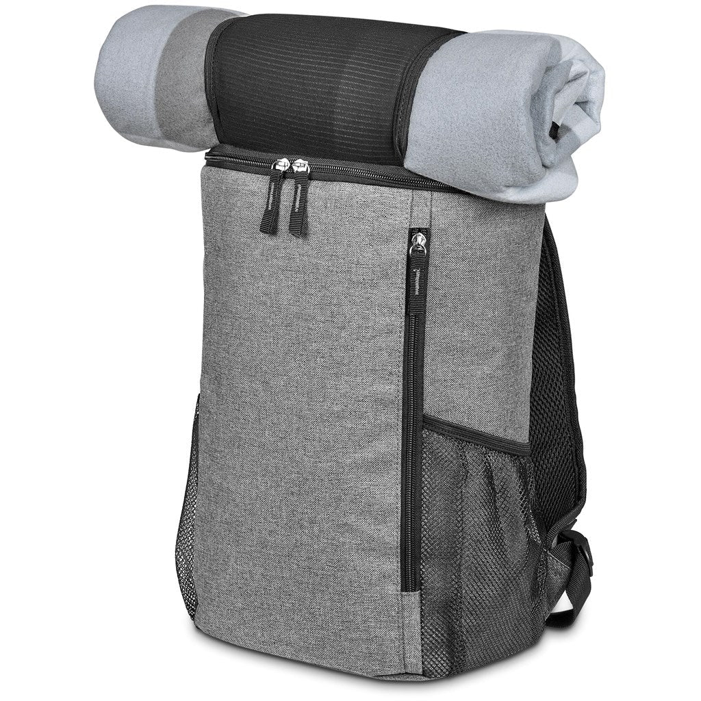 Summertide Backpack Cooler & Picnic Blanket Set - Brand your company Logo! Get a quote - Promo Lingo