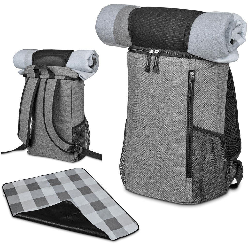 Summertide Backpack Cooler & Picnic Blanket Set - Brand your company Logo! Get a quote - Promo Lingo