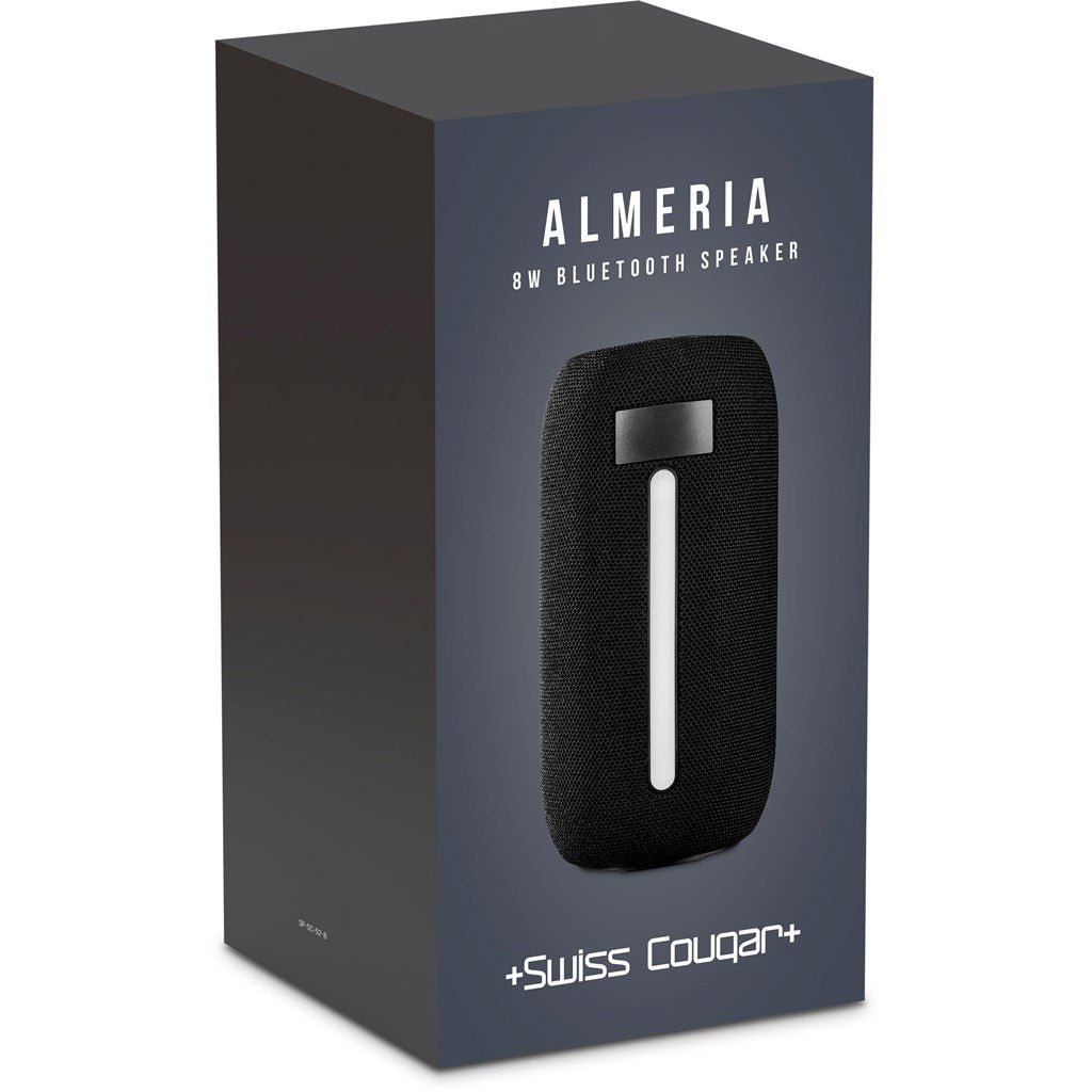 Swiss Cougar Almeria 8W Bluetooth Speaker with RGB Lights for Music Lovers - Brand your company Logo! Get a quote - Promo Lingo