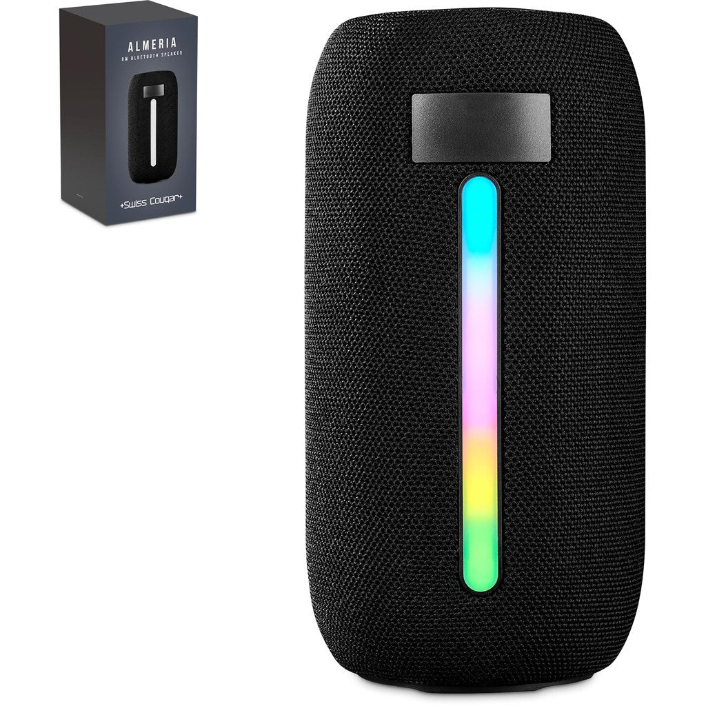Swiss Cougar Almeria 8W Bluetooth Speaker with RGB Lights for Music Lovers - Brand your company Logo! Get a quote - Promo Lingo