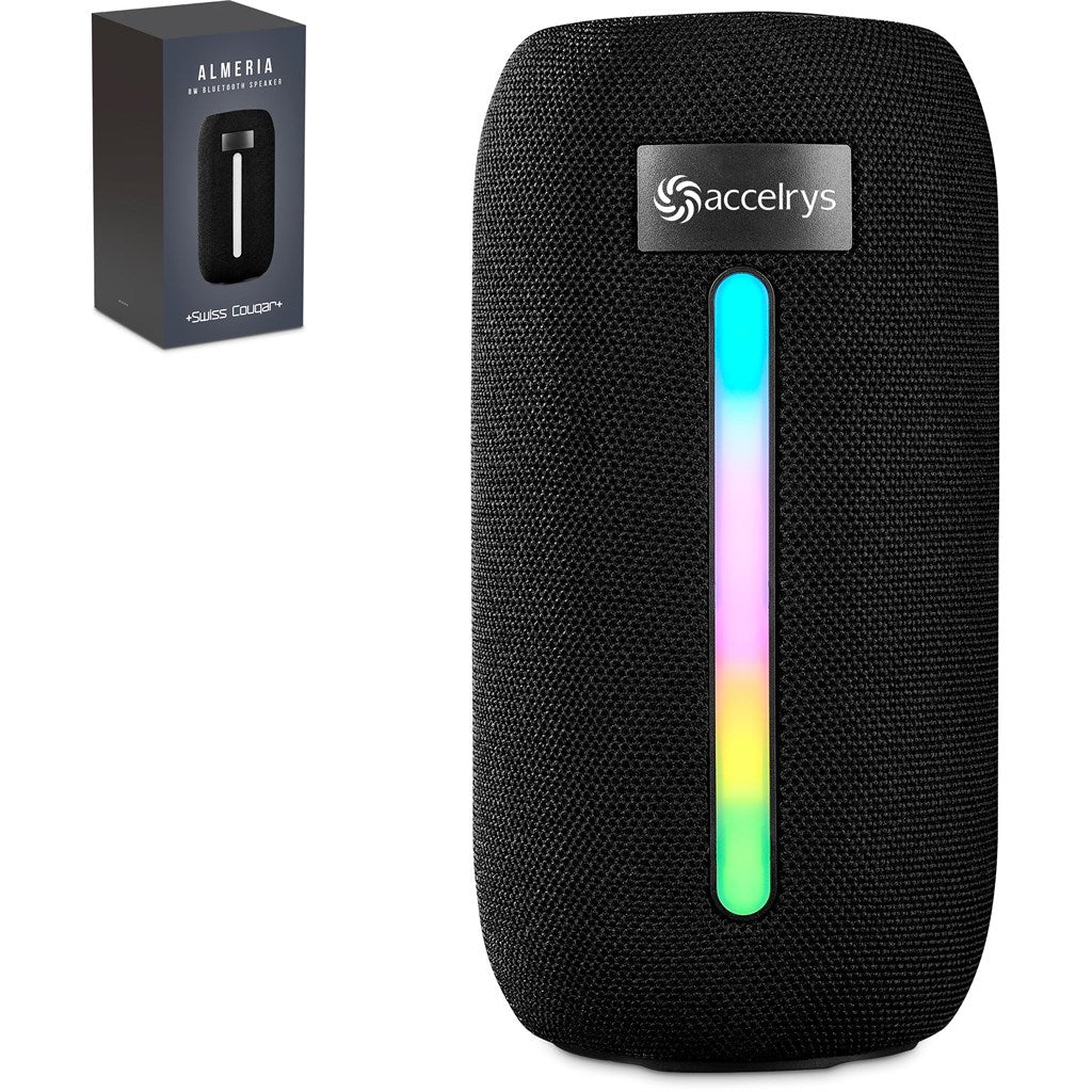 Swiss Cougar Almeria 8W Bluetooth Speaker with RGB Lights for Music Lovers - Brand your company Logo! Get a quote - Promo Lingo