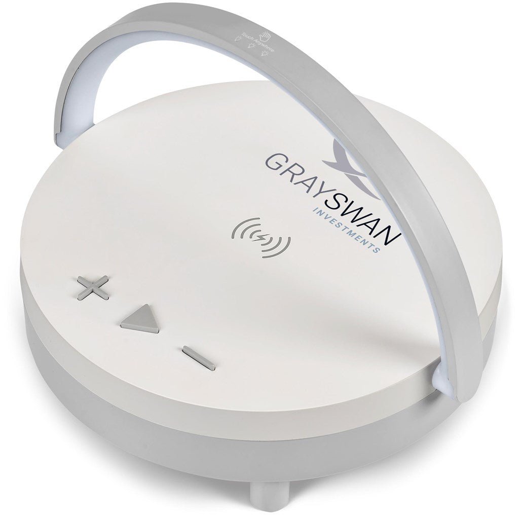 Swiss Cougar Anchorage Bluetooth Speaker, Wireless Charger & Night Light - Brand your company Logo! Get a quote - Promo Lingo