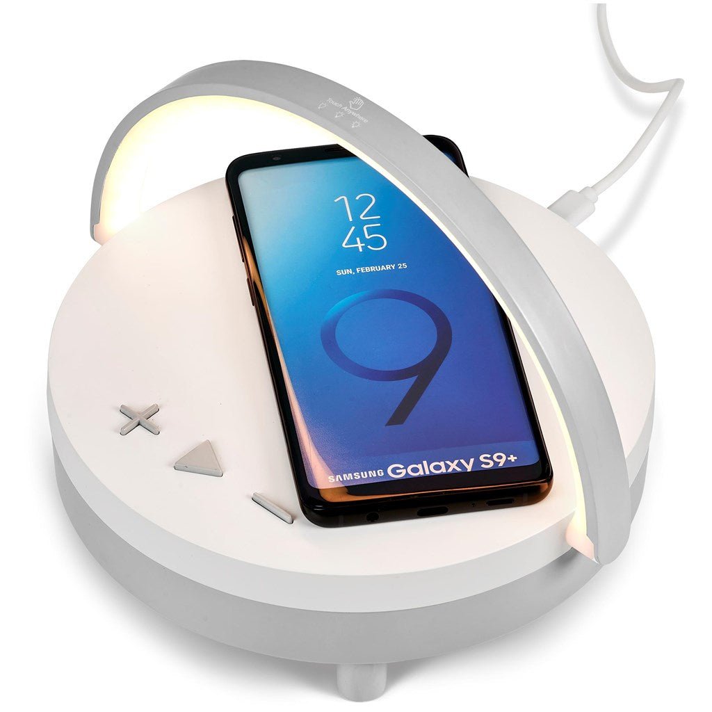 Swiss Cougar Anchorage Bluetooth Speaker, Wireless Charger & Night Light - Brand your company Logo! Get a quote - Promo Lingo