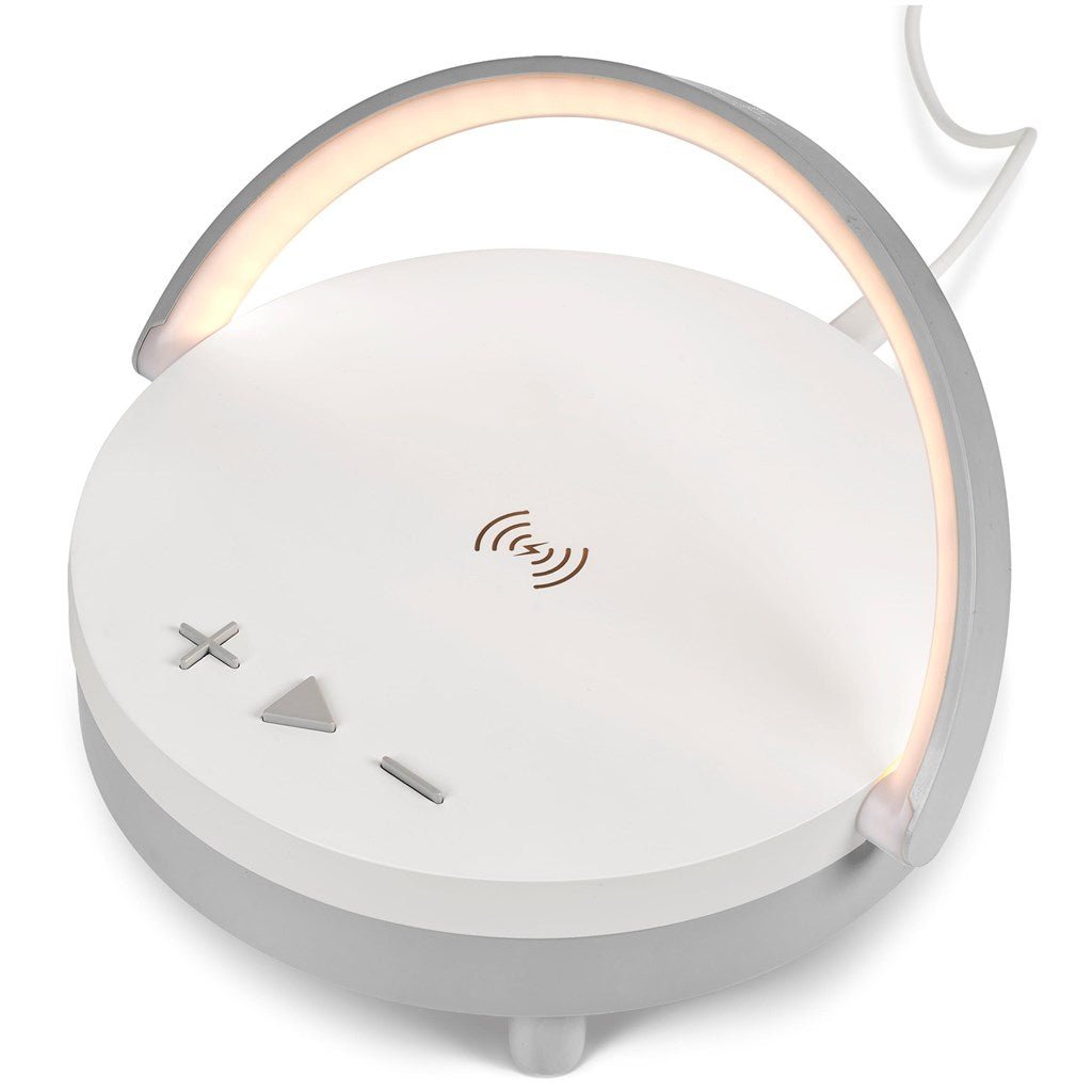 Swiss Cougar Anchorage Bluetooth Speaker, Wireless Charger & Night Light - Brand your company Logo! Get a quote - Promo Lingo