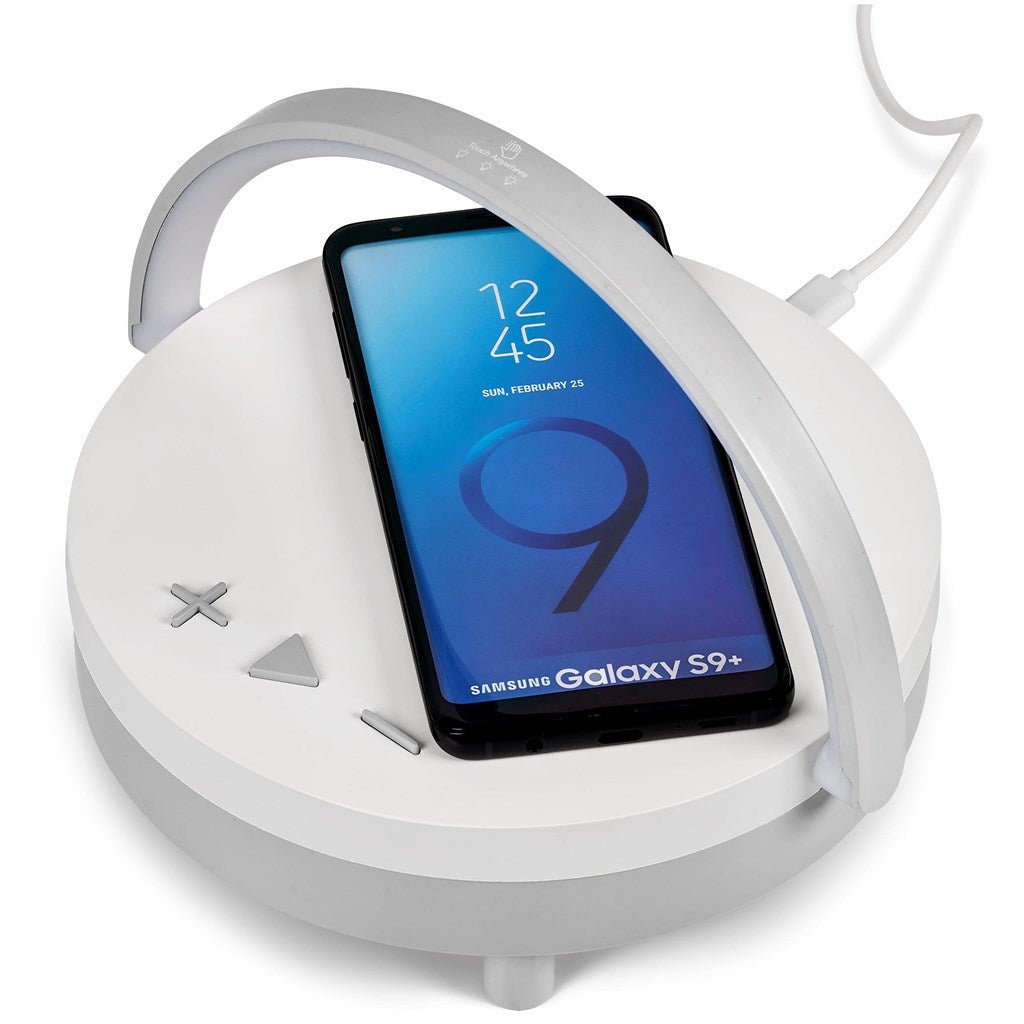 Swiss Cougar Anchorage Bluetooth Speaker, Wireless Charger & Night Light - Brand your company Logo! Get a quote - Promo Lingo