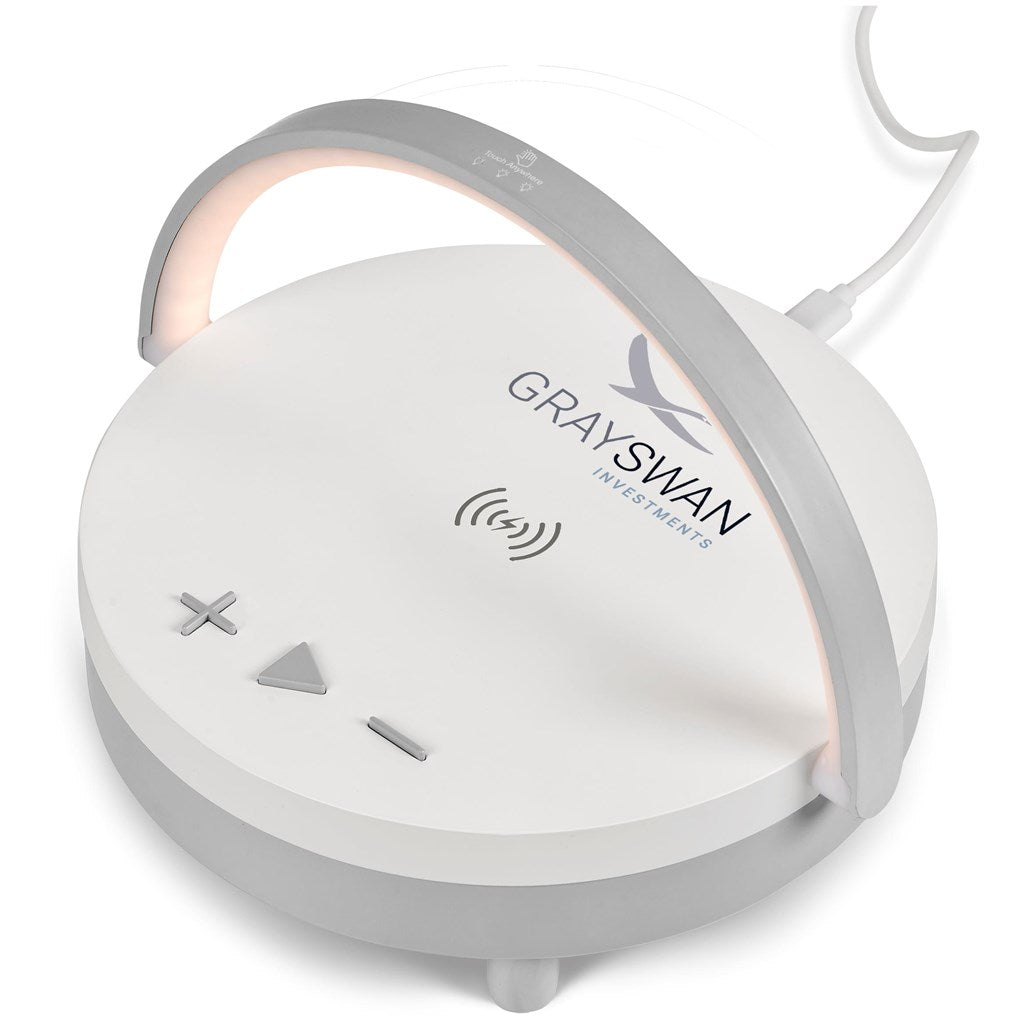 Swiss Cougar Anchorage Bluetooth Speaker, Wireless Charger & Night Light - Brand your company Logo! Get a quote - Promo Lingo