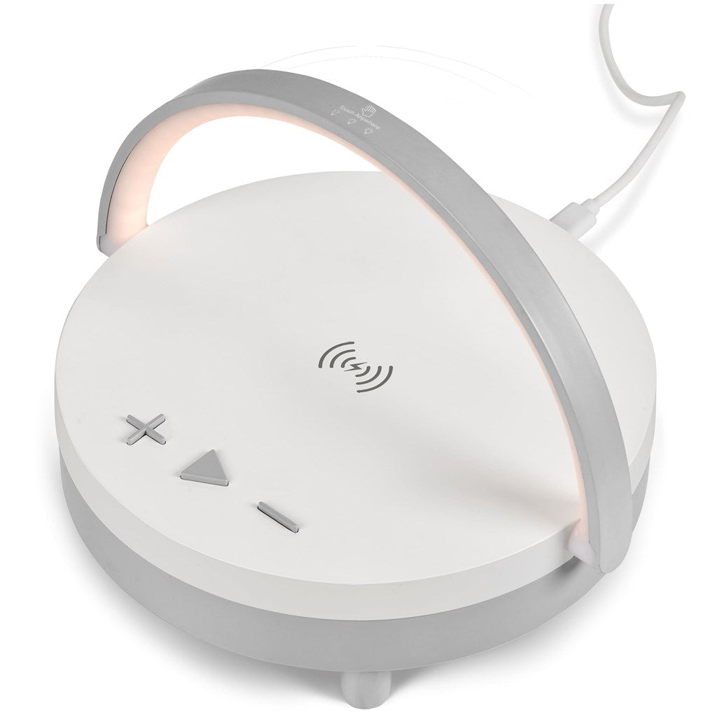 Swiss Cougar Anchorage Bluetooth Speaker, Wireless Charger & Night Light - Brand your company Logo! Get a quote - Promo Lingo