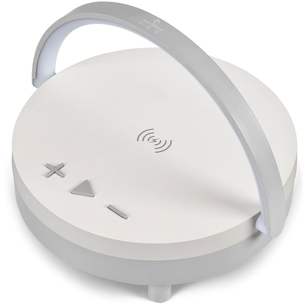 Swiss Cougar Anchorage Bluetooth Speaker, Wireless Charger & Night Light - Brand your company Logo! Get a quote - Promo Lingo