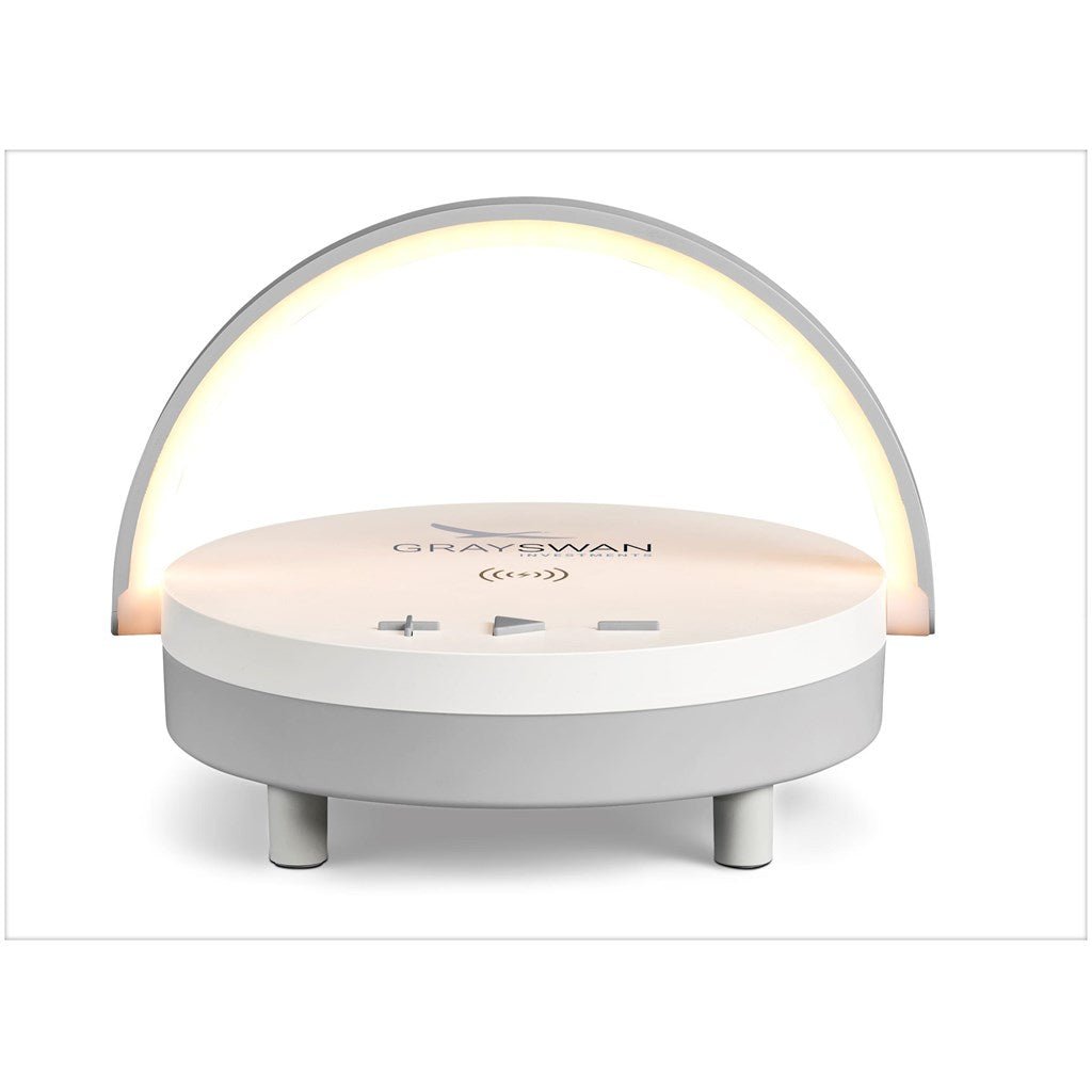 Swiss Cougar Anchorage Bluetooth Speaker, Wireless Charger & Night Light - Brand your company Logo! Get a quote - Promo Lingo