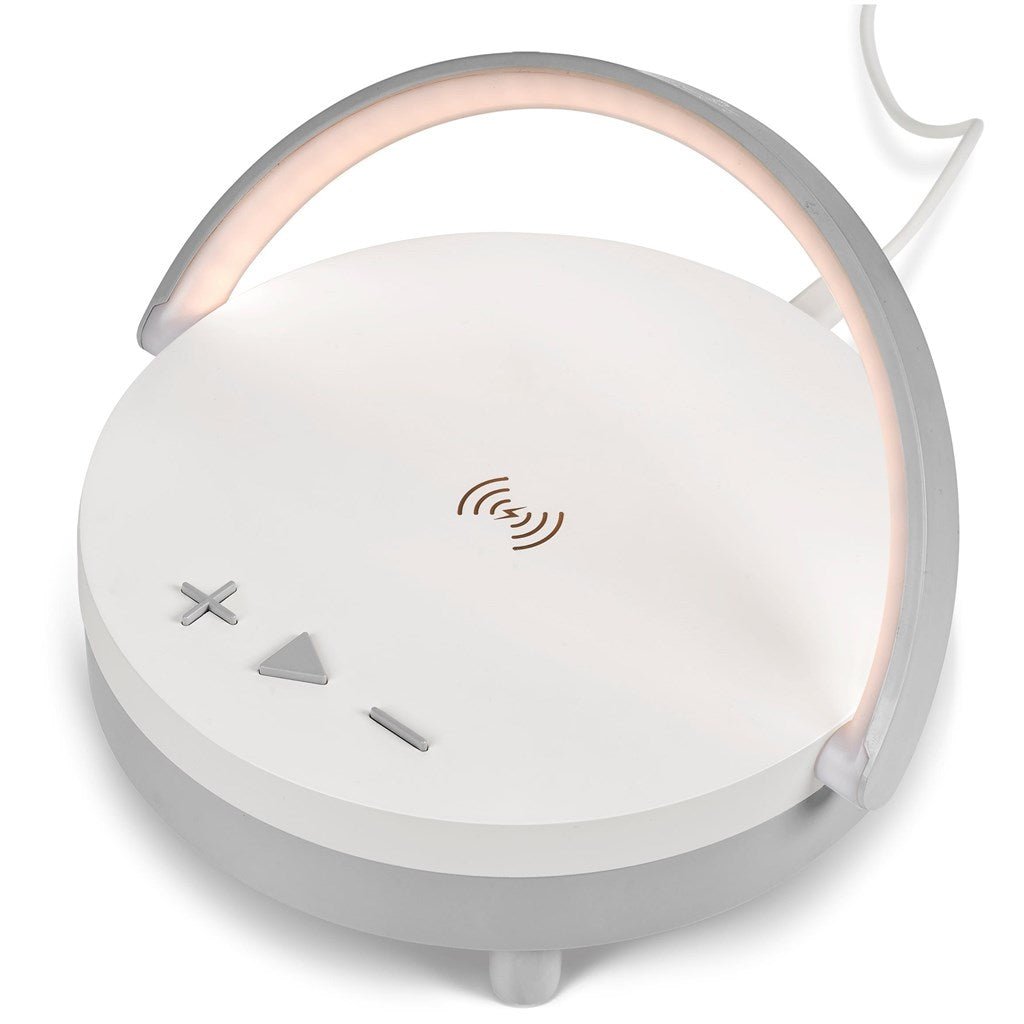 Swiss Cougar Anchorage Bluetooth Speaker, Wireless Charger & Night Light - Brand your company Logo! Get a quote - Promo Lingo