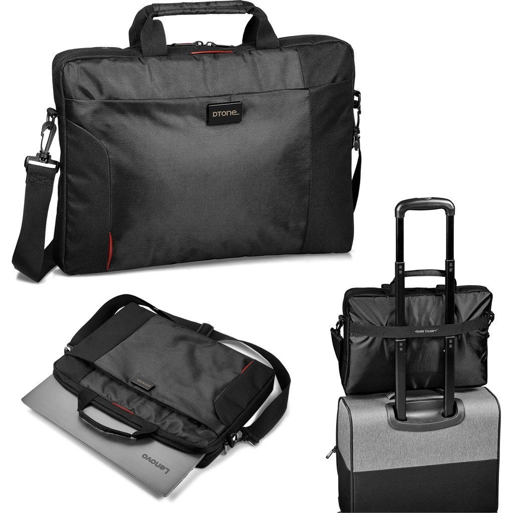 Swiss Cougar Belgrade Laptop Bag - Black with Padded Compartments for Professionals - Brand your company Logo! Get a quote - Promo Lingo