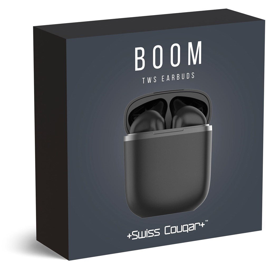 Swiss Cougar Boom TWS Earbuds - Brand your company Logo! Get a quote - Promo Lingo